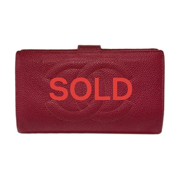 CHANEL Pink Calfskin Long Wallet 499-060825 - Picture 1 of 12